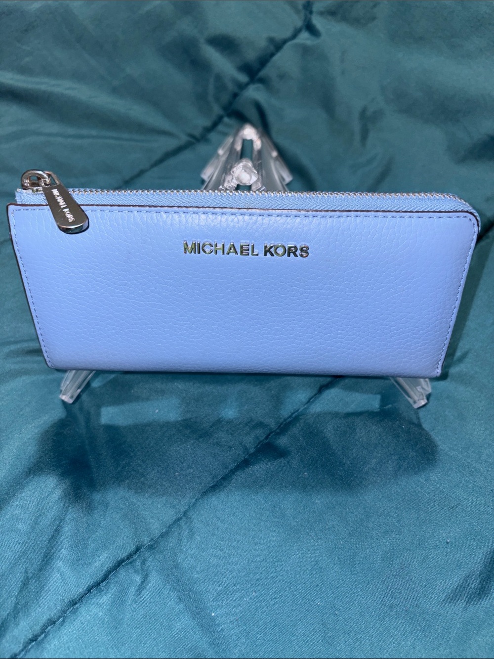 Michael Kors Jet Set Travel Continental Wallet Blue